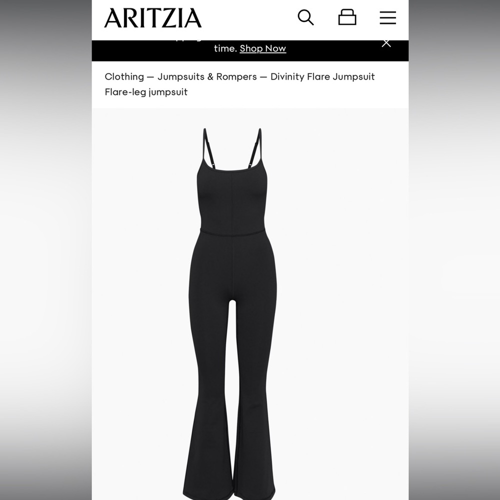 Aritzia Wilfred Free Divinity Flare Jumpsuit - size Small New With Tags